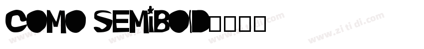 Como SemiBold字体转换